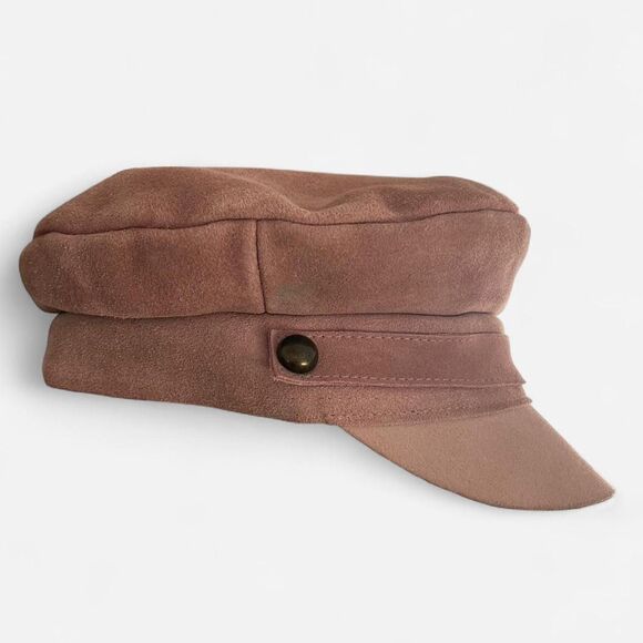 Lack of Color Lola Pink Suede Newsboy Cap Coquette Slouch Hat (small / 55cm) - Picture 4 of 8